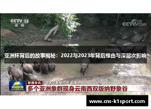 亚洲杯背后的故事揭秘:2022与2023年背后缘由与深层次影响 亚洲杯背后的故事揭秘:2022与2023年背后缘由与深层次影响
